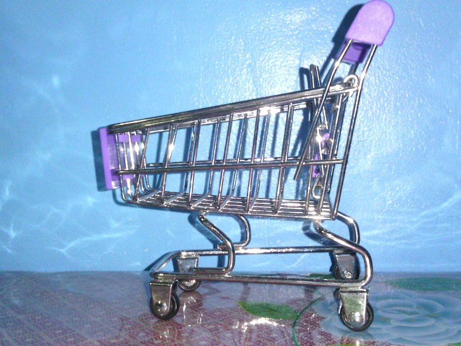 Smart shopping trolley that follows the customer